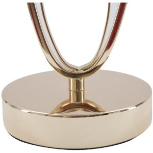 Stolná lampa Mauro Ferretti Glam Flush E27 Ø 24x47 cm zlatá farba krémová
