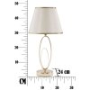 Stolná lampa Mauro Ferretti Glam Flush E27 Ø 24x47 cm zlatá farba krémová