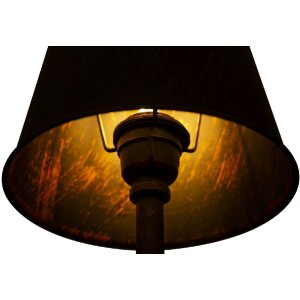 Stolná lampa Mauro Ferretti Manhattan Single E27 Ø 21x64 cm čierna meď
