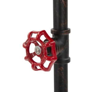 Stolná lampa Mauro Ferretti Manhattan Single E27 Ø 21x64 cm čierna meď