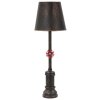 Stolná lampa Mauro Ferretti Manhattan Single E27 Ø 21x64 cm čierna meď