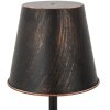 Stolná lampa Mauro Ferretti Manhattan Single E27 Ø 21x64 cm čierna meď
