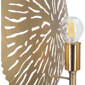 Mauro Ferretti nástenné svietidlo Simple Glam E27 28,5x8x46 cm zlatá