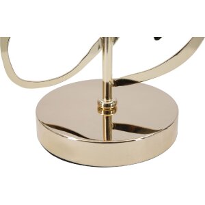 Stolná lampa Mauro Ferretti Glam Harts E27 Ø 30x54,5 cm čierna zlatá