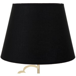 Stolná lampa Mauro Ferretti Glam Harts E27 Ø 30x54,5 cm čierna zlatá