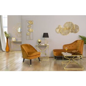 Stolná lampa Mauro Ferretti Glam Harts E27 Ø 30x54,5 cm čierna zlatá
