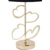 Stolná lampa Mauro Ferretti Glam Harts E27 Ø 30x54,5 cm čierna zlatá