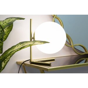 Stolná lampa Mauro Ferretti Glamy Low E14 25x25x27 cm biele zlato