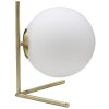 Stolná lampa Mauro Ferretti Glamy Low E14 25x25x27 cm biele zlato