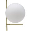 Stolná lampa Mauro Ferretti Glamy Low E14 25x25x27 cm biele zlato