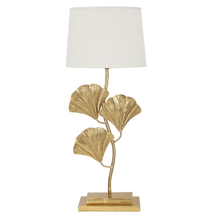 Stolná lampa Mauro Ferretti Glamy E27 Ø 33x81 cm zlatá biela