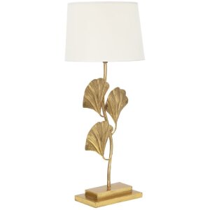 Stolná lampa Mauro Ferretti Glamy E27 Ø 33x81 cm zlatá biela