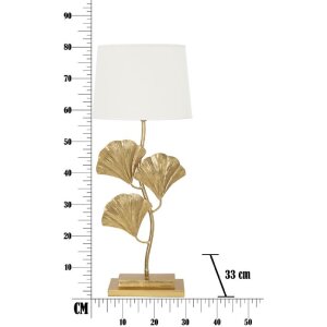 Stolná lampa Mauro Ferretti Glamy E27 Ø 33x81 cm zlatá biela