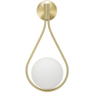 Mauro Ferretti nástenné svietidlo Glamy Ablegen E14 24x20x52 cm zlatá biela