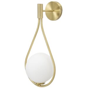 Mauro Ferretti nástenné svietidlo Glamy Ablegen E14 24x20x52 cm zlatá biela