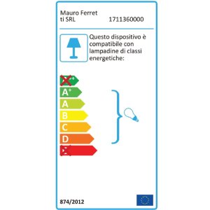 Mauro Ferretti nástenné svietidlo Glamy Ablegen E14 24x20x52 cm zlatá biela