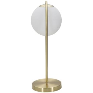 Stolná lampa Mauro Ferretti Glamy Ablegen E14 25x18x50 cm zlatá biela