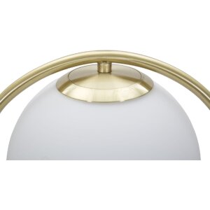 Stolná lampa Mauro Ferretti Glamy Ablegen E14 25x18x50 cm zlatá biela