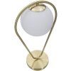 Stolná lampa Mauro Ferretti Glamy Ablegen E14 25x18x50 cm zlatá biela