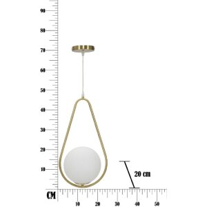 Mauro Ferretti stropné svietidlo Glamy Ablegen E14 24x20x46 cm zlatá biela