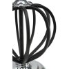 Mauro Ferretti Darky stolová lampa strieborná E27 Ø 28x44,5 cm čierna strieborná