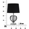 Mauro Ferretti Darky stolová lampa strieborná E27 Ø 28x44,5 cm čierna strieborná