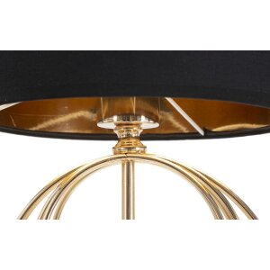 Mauro Ferretti Circly stolová lampa E27 Ø 22,5x65 cm zlatá čierna