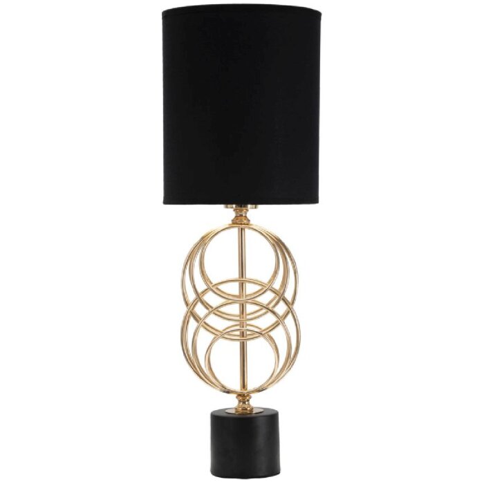 Mauro Ferretti Circly stolová lampa E27 Ø 20x58,5 cm zlatá čierna
