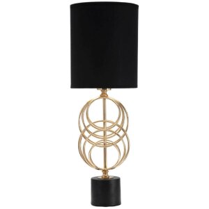Mauro Ferretti Circly stolová lampa E27 Ø 20x58,5 cm zlatá čierna