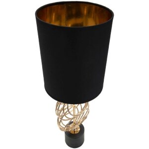 Mauro Ferretti Circly stolová lampa E27 Ø 20x58,5 cm zlatá čierna