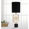 Mauro Ferretti Circly stolová lampa E27 Ø 20x58,5 cm zlatá čierna