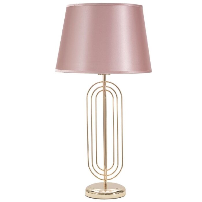 Mauro Ferretti stolová lampa Krista E27 Ø 33x64 cm zlatá ružová
