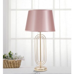 Mauro Ferretti stolová lampa Krista E27 Ø 33x64 cm zlatá ružová