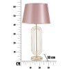 Mauro Ferretti stolová lampa Krista E27 Ø 33x64 cm zlatá ružová