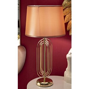 Mauro Ferretti stolová lampa Krista E27 Ø 28x55 cm zlatá ružová