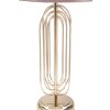 Mauro Ferretti stolová lampa Krista E27 Ø 28x55 cm zlatá ružová