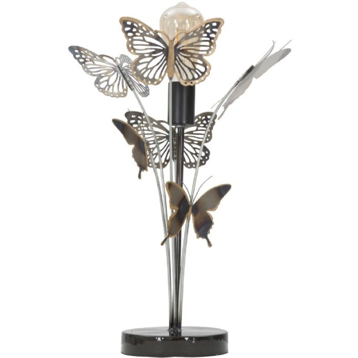 Mauro Ferretti stolová lampa motýle E27 Ø 32x47 cm viacfarebná