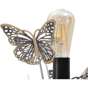Mauro Ferretti stolová lampa motýle E27 Ø 32x47 cm viacfarebná