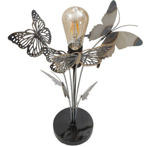 Mauro Ferretti stolová lampa motýle E27 Ø 32x47 cm viacfarebná