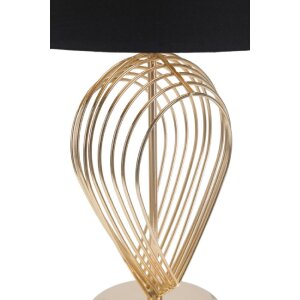 Stolná lampa Mauro Ferretti Maxt E27 Ø 32,5x53,5 cm zlatá čierna