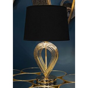 Stolná lampa Mauro Ferretti Maxt E27 Ø 24x44 cm zlatá čierna