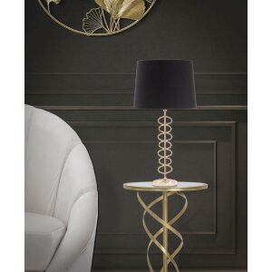 Stolná lampa Mauro Ferretti X E27 Ø 30x61,5 cm zlatá čierna