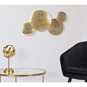 Mauro Ferretti nástenné svietidlo Dishi Plus 2-light E14 47x13x28 cm zlatá