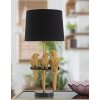 Mauro Ferretti stolová lampa papagáje E27 Ø 30x62,5 cm čierna zlatá