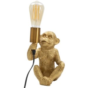 Stolná lampa Mauro Ferretti opica E27 17x14,5x25 cm zlatá