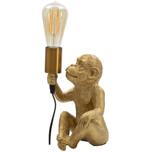 Stolná lampa Mauro Ferretti opica E27 17x14,5x25 cm zlatá