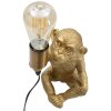 Stolná lampa Mauro Ferretti opica E27 17x14,5x25 cm zlatá