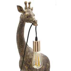 Mauro Ferretti stolová lampa Žirafa E27 40x22x80 cm starožitná zlatá