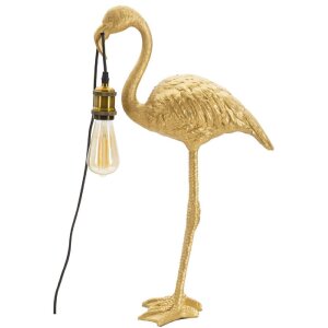 Stolná lampa Mauro Ferretti Flamingo E27 37x19x59 cm zlatá