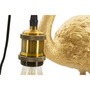 Stolná lampa Mauro Ferretti Flamingo E27 37x19x59 cm zlatá